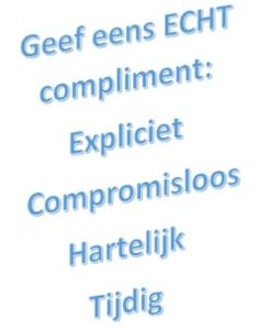 Een E.C.H.T. compliment